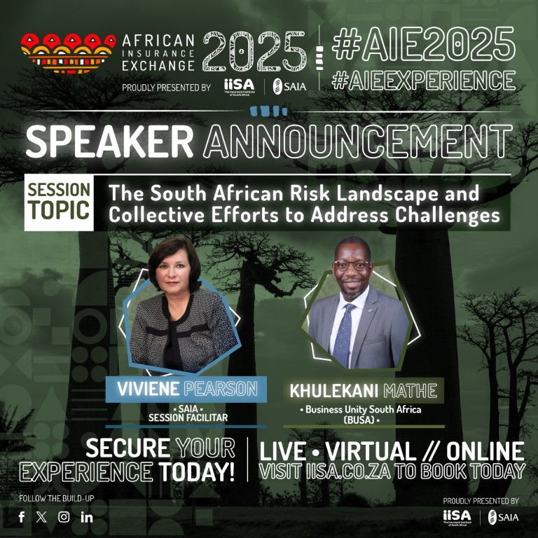 The South African Risk Landscape and Collective Efforts To Address Challenges The South African Risk Landscape and Collective Efforts To Address Challenges
